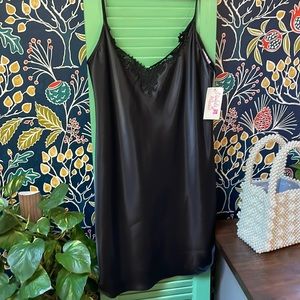 Violets and Roses Lingerie Black Slip